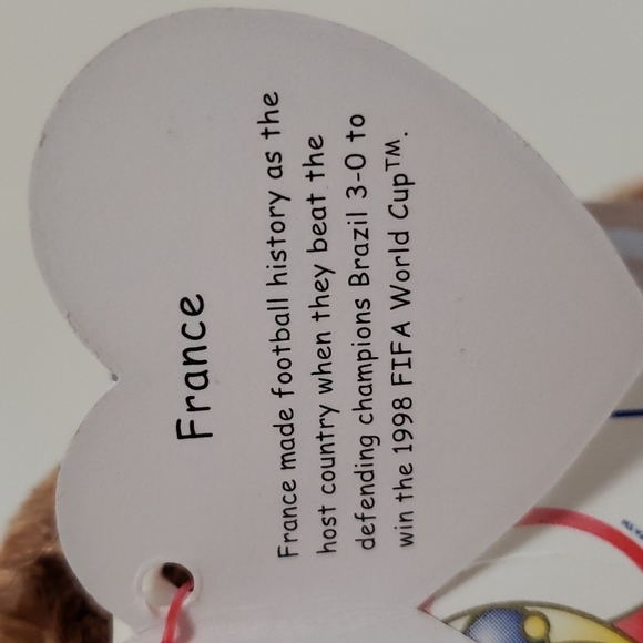 Ty beanie baby FIFA France bear π«π· - Picture 5 of 7